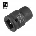 Uxcell 3 4-inch Drive By 17mm 6-point Shallow Impact Socket Cr-mo Metric
