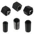 Router Collet Chuck And Nut Reducer Sleeves Set For Gof1200a Go200 Gof1300ce Gof2000ce Gof1400ce Gof1600ce 1 2 In 1 4 12mm 
