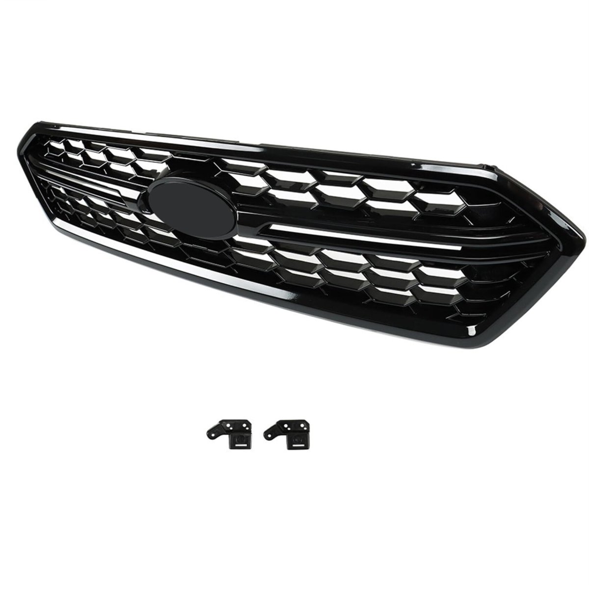 Front Bumper Grille Center Grill Honeycomb Black Replacement For 2018-2021 Wrx 91121va160 91121va150