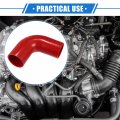 Vekauto 90 Degree Elbow Coupler Silicone Hose 60mm 2 36 Id 125mm Length Intercooler Tube Universal For Car Engine Durable Red