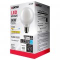 Satco 6pk 6w G25 Globe Filament Led 2700k E26 Base White Dimmable 60w Equiv