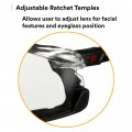 3m Safety Glasses Securefit 500 Series 20 Pack Ansi Z87 Adjustable Ratchet Temples Sporty Protective Eyewear Anti-scratch
