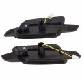 Hecasa Front Fender Side Marker Lights Compatible With 2008 2009 Pontiac G8 Pair Smoke Amber Led Turn Signal Light