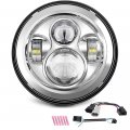 Sunpie 7 Inch Led Headlight For H Arley Street Glide Tri Electra Road King Softail Deluxe Heritage 