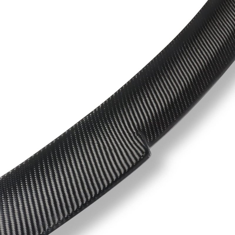 V-style Rear Car Trunk Lid Spoiler For Optima 2016-2020 Glossy Black Carbon Fiber