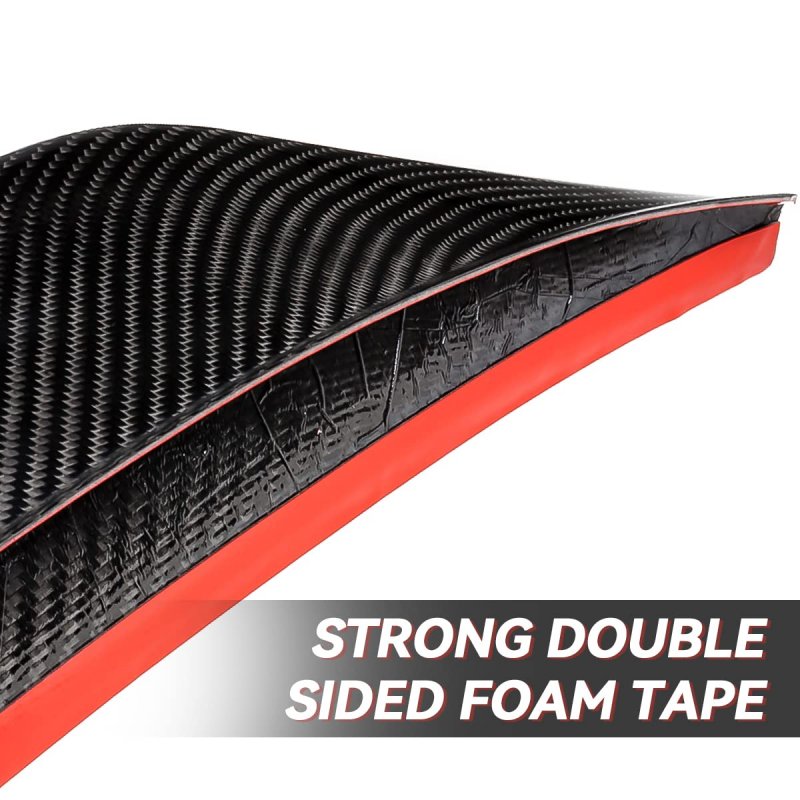 V-style Rear Car Trunk Lid Spoiler For Optima 2016-2020 Glossy Black Carbon Fiber
