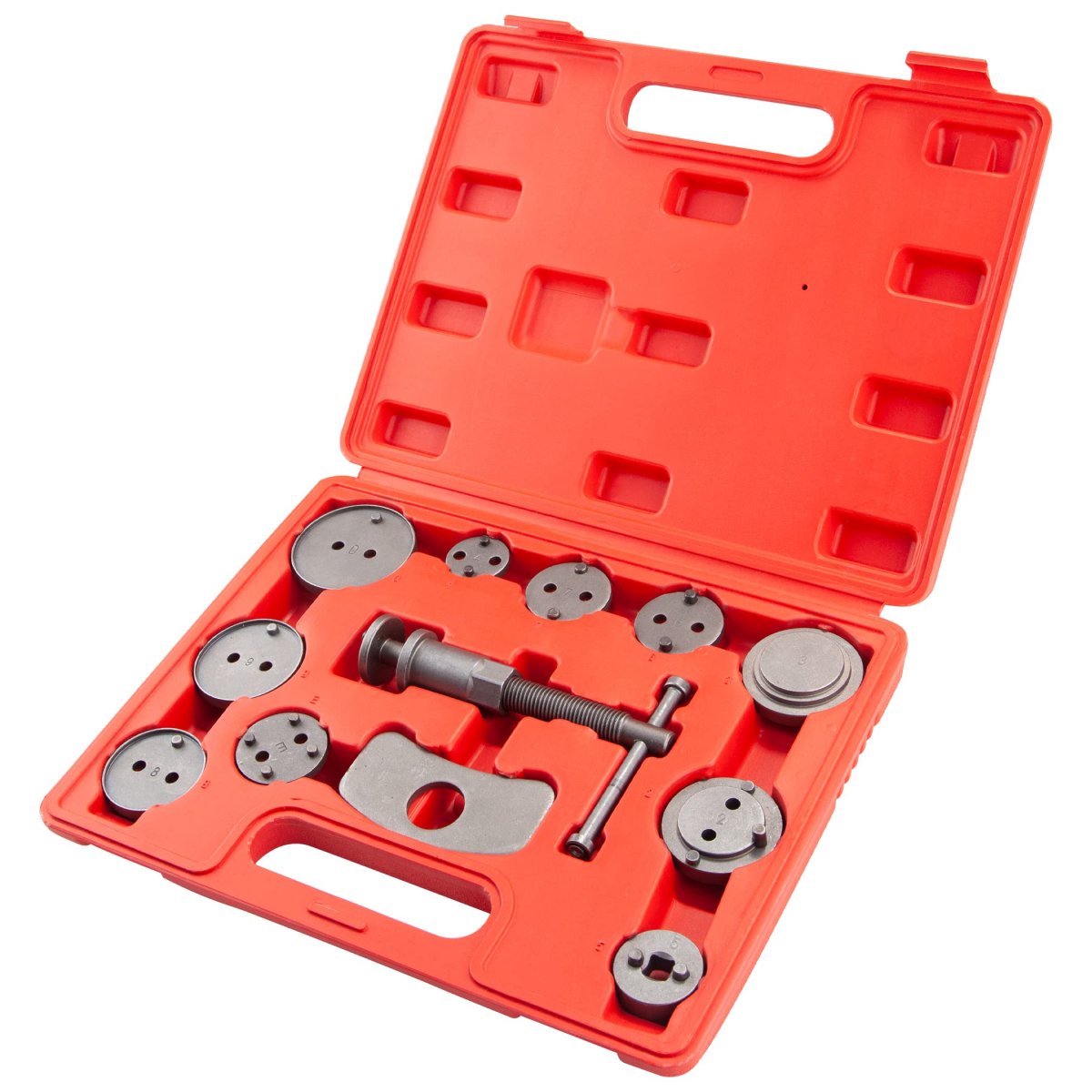Cartman 12pc Heavy Duty Disc Brake Caliper Tool Kit Universal Front And Rear Piston Screw-in Wind Back Rewind Compression