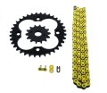 Fits Honda 400ex Trx400ex 520-94 Yellow Non O Ring Chain Sprocket Black 14 36