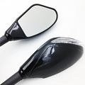 Motorcycle Yellow Led Lights Mirror For Yamaha Fzr Yzf 600 750 R6 Fjr1300 Ninja Zx6rr