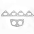 Aluminum Exhaust Manifold Header Gasket Set Compatible With 90-01 Acura Integra Ls Rs Gs 1 8l