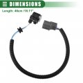 Motoforti Engine Crankshaft Position Sensor Crank For Honda Civic 1996-2000 Abs 37500-p2f-a01 Black