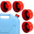4 Pack Gas Can Cap With Sealing Gasket Fit For 1 2 3 And 5 Gallons Coarse Thickened Thread Multi-function Replacement Cover 