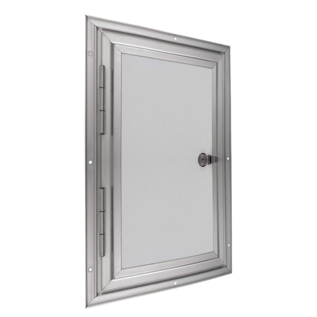 12 In W X 16 H Square Rv Baggage Door Aluminum Compartment Storage For Trailer And Camper Keyed Latch Rp-400s-1216-a