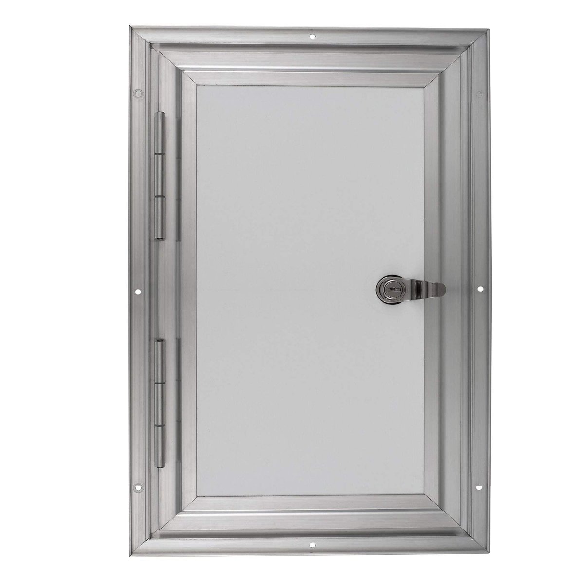 12 In W X 16 H Square Rv Baggage Door Aluminum Compartment Storage For Trailer And Camper Keyed Latch Rp-400s-1216-a