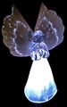 Brilliant Mo Set Of 2 Gorgeous Frosty Solar Angel Lights Garden Stakes With Fibre Optic Wings 