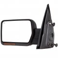 Towing Mirror For 2007-2014d For F-150 Series Truck Pickup Tow With Manual Adjusted No Heated Turn Signal Black Housing