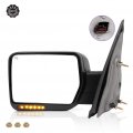 Aintier Towing Mirror Compatible With 2007-2014 Ford For F-150 Series Truck Pickup Tow Manual Adjusted No Heated Turn Signal