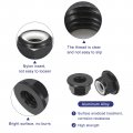 Uxcell M5x0 8mm Flange Nylon Insert Lock Nuts 25pcs Aluminum Alloy Metric Hex Self Locking For Industrial Construction