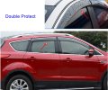 Kaitian 4pcs Tea Color Sun Guards Rain Wind Shade For Carow Vent Wind Deflector Window With Chrome Trim Emblems Custom Fit