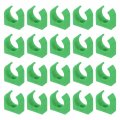 Uxcell 100pcs U-shaped Water Pipe Clamps Ppr Clips U Shaped Clip Fit For 20mm 0 79 Od Pipes And Tubing Hoses Support Green