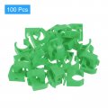 Uxcell 100pcs U-shaped Water Pipe Clamps Ppr Clips U Shaped Clip Fit For 20mm 0 79 Od Pipes And Tubing Hoses Support Green