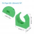 Uxcell 100pcs U-shaped Water Pipe Clamps Ppr Clips U Shaped Clip Fit For 20mm 0 79 Od Pipes And Tubing Hoses Support Green