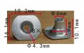 Autobahn88 Collar Hex Nut Compatible With Bmw E46 3-series M3 Oem 07147154227 Pack Of 10