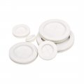 Flyshop 4-pack 22 Mm 7 8 Drill Hole Grommet 18 45 64 Id Double-sided Synthetic Rubber Plug Wire Protection Round White