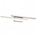 Presde Bathroom Vanity Light Dimmable 3 Colors Changeable 24in Modern Led Brushed Nickel Wall Fixtures 