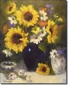Brush With Color By Bette Jaedicke Flowers Floral Ceramic Accent Tile 10 X 8 Kitchen Shower Backsplash 