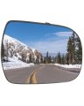Right Side Mirror Glass With Heating For 2011 2012 2013 2014 Toyota Sienna Passenger View Replacement Chrome Finish Rm72553 