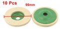 Uxcell 95mm Outer Dia Wool Felt Polishing Wheel Buffing Discs Pads 10pcs