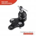 A-premium Set Of 6 Front Lower Ball Joint Inner Outer Tie Rod End Compatible With Toyota Paseo 1992-1999 Tercel 1991-1998
