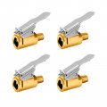 Goneson Tire Inflator Nozzle With Clip Air Chuck Quick Connect For Inflation 8v1 Standard Thread Pack Of 4pcs 