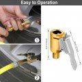 Goneson Tire Inflator Nozzle With Clip Air Chuck Quick Connect For Inflation 8v1 Standard Thread Pack Of 4pcs