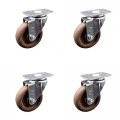 High Temperature Swivel Ster Set Of 4 With Inch Gss Filled Nylon Wheel A 350 Lbs Capacity Per A 3-1 8 X 4-1 Overall Top Plate A 