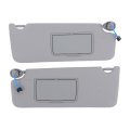 Gray Sun Visor Driver Side And Passenger With Mirror Light Replacement For Pilot 2017-2021 Ridgeline 2018-2020 83280-tg7-a12zb 