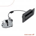 A-premium Rear Left Hinged Door Latch Cable Rod With Handle Compatible Ford E-150 E-250 Club Wagon E-250 E-350 Econoline Cargo