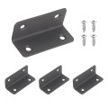 4 Pcs Stainless Steel L Brackets 90 Degrees Corner Braces With Screws For Wood Shelf Table Chair Cabinets Bookshelf 2 36 In X 