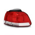 Right Outer Tail Light Red Lens Fit Vw Golf Gti 2010 2014 Acrylic And Abs Housing Replaces 5k0945096g Vw2805106 