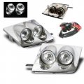 Remix Custom For Dual Halo Headlights Chrome Fits 1989-1994 Nissan 240sx 