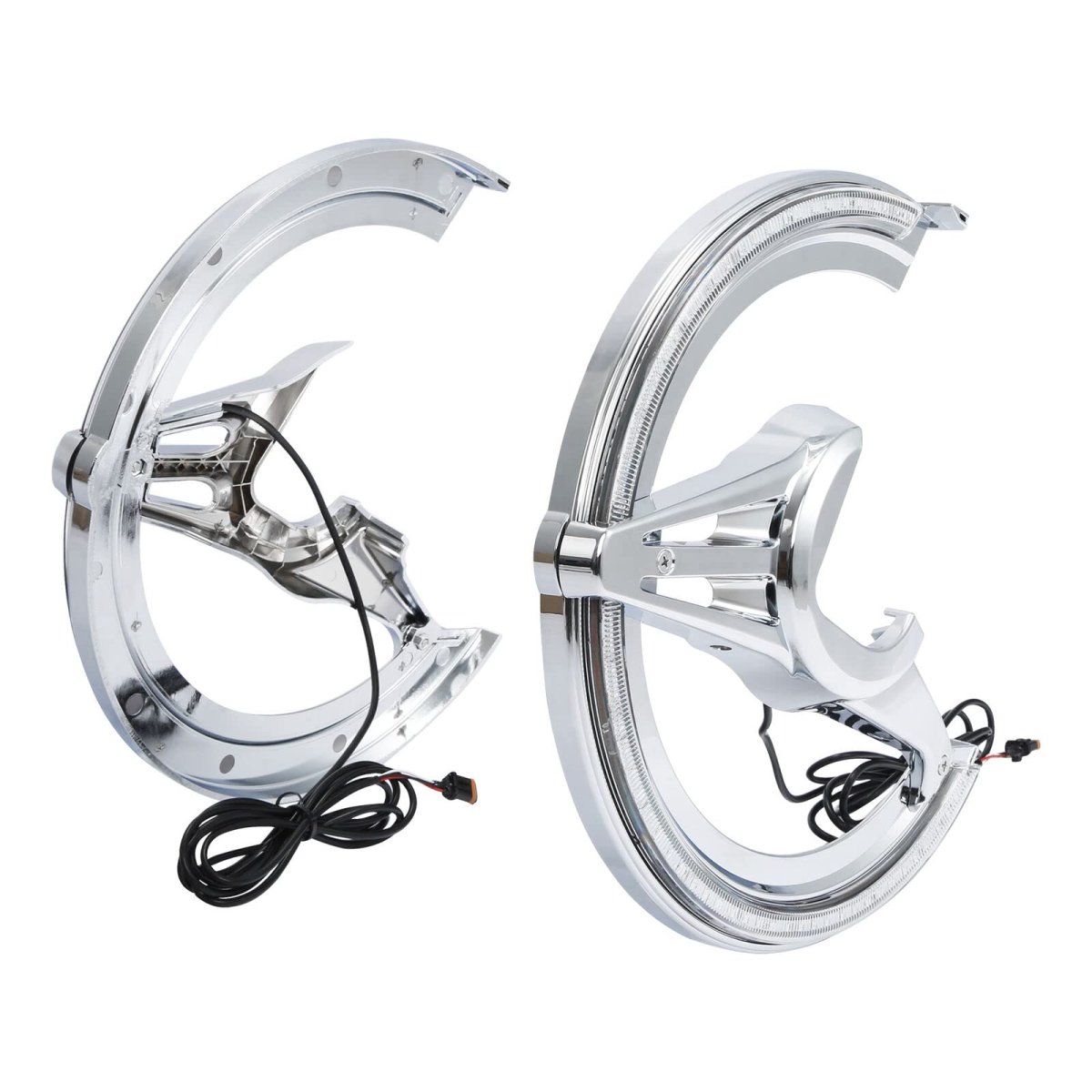 Tcmt Brake Rotor Covers Led Light Clear Lens Fit For Honda Goldwing Gl1800 2018-2025