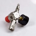 Air Compressor Pressure Regulator 1 4 Mini Gauge Double Connection Pump Accessories 180psi 12bar Three-way Valve 