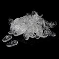 25 Pairs Silicone Soft Oval Nose Pads For Eyeglasses Sunglasses Spectacles Screw-on