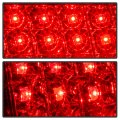 Acanii For 1997-2003 Pontiac Grand Prix Red Clear Led Tail Lights Brake Lamps Pair Driver Passenger Side Replacement
