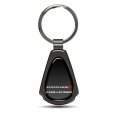 Ipick Image Made Black Dome Shinning Dark Gunmetal Metal Teardrop Key Chain With Logo For Dodge Challenger