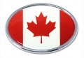 Canada Oval Chrome Auto Emblem 