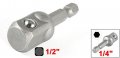 Uxcell Socket Adapter Adaptor Set 1 4 Hex Shank To 2 Impact Driver Drill