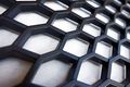 Universal Black Abs Plastic Racing Honeycomb Hex Mesh Grill Spoiler Bumper Vent 