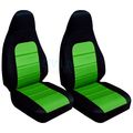 Totally Covers For 2001-2005 Mazda Mx-5 Miata Seat Black And Lime Green 22 Colors Bucket 